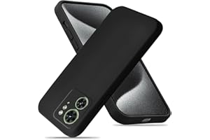 MOJIA Silicone Custodia Cover per Motorola Edge 40, Antiurto Ultra Sottile in Silicone Liquido Cover [Anti-Sbavature e Anti-Impronta] con Fodera in Microfibra AntiGraffio. Nero