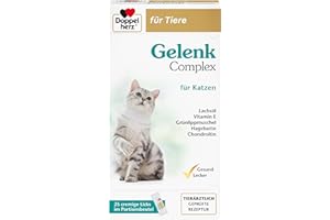 Doppelherz Complejo Articular para Gatos – para apoyar el metabolismo Articular en la osteoartritis – 25 corridas