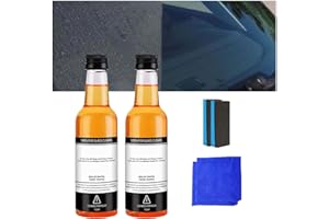 GYZGIRLOVER 2pcs Oil Film Remover for Glass, Car Mounted Glass Oil Film Remover, Glass Stripper From Invisible, Car Glass Oil Film Cleaner, Invisible Glass Cleaner Spray
