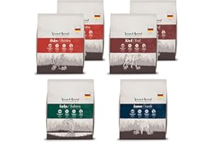 VenandiAnimal - Premium Trockenfutter für Katzen, Probierpaket 1, 6 x 0,3 kg (6er Pack), getreidefrei mit viel frischem Fleisch und Fisch