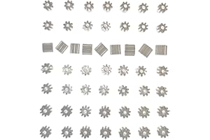 SSC TYRES SSC Slot Car Replacement Car Spares Combo 8, 9, 10 Teeth, Tooth Pinions Gears, Plastic Motor Gear Pinion Compatible for Scalextric Slot Car Models Motor Shaft, Toy DIY Parts Accessories 50 Pinion