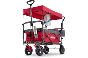 Arebos Rullvagn premium vikbar med tak | transportvagn | vikbar | upp till 100 kg