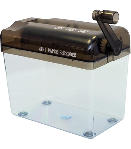 Peukerty Hand Aktenvernichter A6 - Manueller Papierzerkleinerer