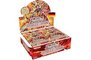 YuGiOh! Legendary Duelist: Soulburning Volcano Booster Display | DEUTSCHE Ausgabe | NEU & OVP | Yu-Gi-Oh Karten | + Arkero-G 100 Small Soft Sleeves