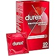 Durex Thin Feel Condoms, Regular Fit, 20s, Secure, Natural Latex, with Silicone Lube, Easy On Shape, More Sensitivity