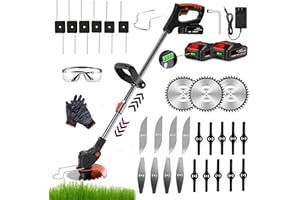 BAFRA Decespugliatore A Batteria, 24v Decespugliatore Elettrico, Tagliabordi A Batteria 5 In 1testata Regolabile E Maniglia Telescopica Per Il Taglio Di Giardini, Prati E Terreni Agricoliq