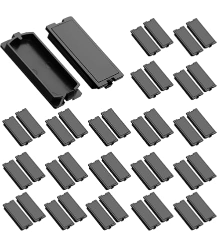 10-Pack Breaker Filler Plates – 1-Inch Universal Circuit Breaker Panel Cover, Black, Thermoset Plastic, For Electrical Panels, Includes Labels