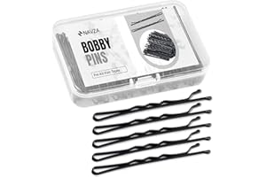 NAVZA 200 Pieces Bobby Pins, Hair Clips Hair Grips Kirby Grips – Women Hair Styling Pins with Storage Box – Girls Hair Accessories