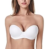 WingsLove Women’s Strapless Bra Full Coverage Underwire Multiway Plus Size Contour Comfort Bra