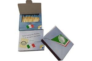 TECNOMATCH fiammifero TRADIZIONALE ITALIANO accendibile ovunque (4, legno)