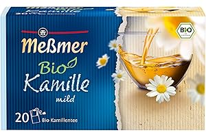 ‎MEßMER Meßmer Bio Kamille | mild | 18 Teebeutel | Vegan | Glutenfrei | Laktosefrei