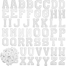 Lot De 62 Patchs Lettres Et Chiffres Dorés - Thermocollants Et à Coudre