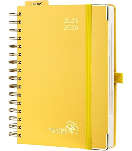 POPRUN Calendar 2026, Daily Planner, Ring Binder With