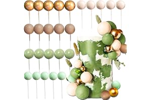 LaVenty decorazione per torta con palline verdi salvia decorazione per torta con palline verdi oliver decorazione per torta bohémien decorazione per torta bohémien forniture per feste bohémien