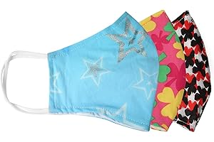 Bling Jewelry 100% Cotton Solid Color Fabric Face Mask Reusable Nose Clip Filter Pocket