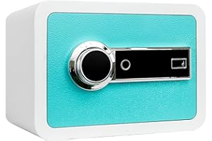 Silvergear® Tresor für Zuhause mit Fingerabdruck | Elektronischer Save Tresor mit Schlüssel, Passwort und Fingerabdruck | 33x25x25cm | Mini Möbeltresor für Zuhause | Elektronischer Safe Wandr