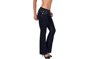 ESRA Jean Femme Bootcut Jeans Pantalon Grandes Tailles Salsa Pantalon en Jean Femme B500