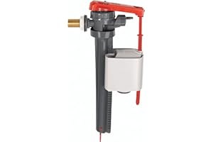 Wirquin 10723581 Chasse d'eau robinet flotteur à alimentation latérale embout laiton Jollyfill, gris