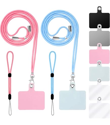Cordon Tour De Cou Universel Pour Téléphone - Lanière Réglable En Nylon - Compatible Avec Smartphones Et Coques Fermées - 9