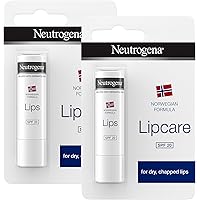 Neutrogena Norwegian Formula SPF 20 Lip Balm (2 x 4.8g Bundle), Lip Balm Set to Provide Immediate and Lasting Relief for Dry,
