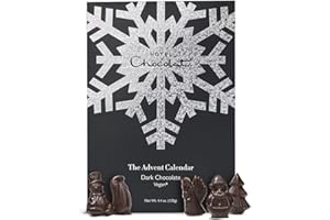 Hotel Chocolat - Dark Chocolate Advent Calendar 2025, 125g - Filled With 24 Festive Sculptures - Christmas Gifts