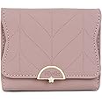 Niwlix Faux Leather Small Wallet For Women - Slim Mini Fashion Card Coin Clutch Wallet, For Girls (Pink)