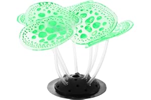 VOCOSTE Aquarium Simulation Corail, Silicone Décoration 2.36"X3.15" Vert