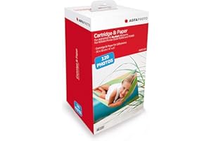 AGFAPHOTO AGFA PHOTO - Cartouche et papiers photos format 10 x 15 cm - AMOC - Compatible AGFA PHOTO Realipix Moments et KODAK PD450, PD460, PD480 et PD450WIFI