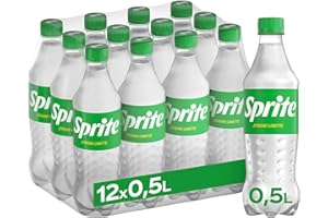 ‎SPRITE Sprite , Maximale Erfrischung mit Limetten und Zitronen Geschmack in praktischen Flaschen , 12 x 500 ml Einweg Flaschen