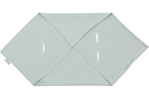 ‎KRAFTKIDS KraftKids Decke für Babyschale in Musselin mint, 75 x 75 cm große Baby-Decke, luftige und praktische Musselin Decke für heiße Tage im Sommer