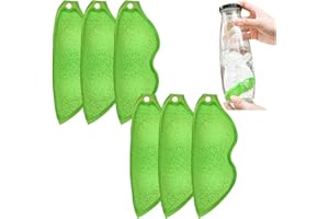 HGERGWW Beans Bottle Cleaning Sponge, Magic Beans Bottle Cleaner Sponge, Küchenschwämme in Erbsenform, Magic Beans Flaschenreiniger Schwamm für Glasflaschen verschiedener Kaliber und Größen (6 Stück)