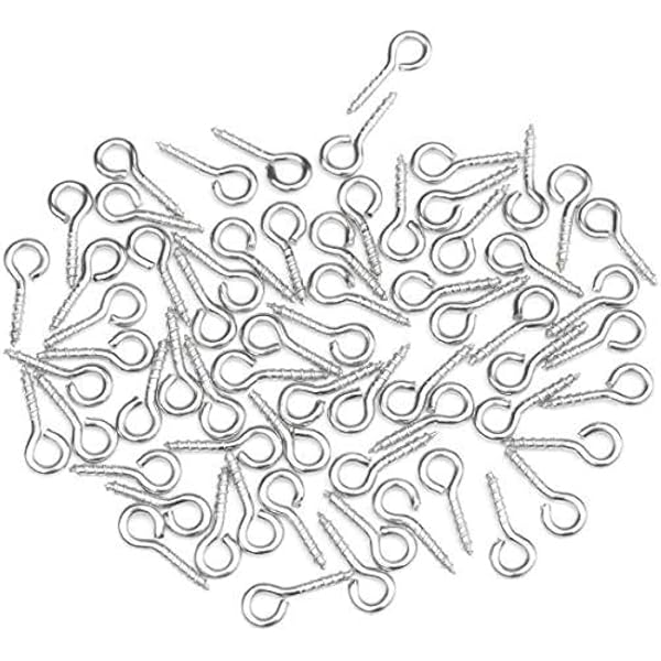 MECCANIXITY M5x35mm Threaded Eye Bolts – 30-Pack Carbon Steel Eye Hooks With Hex Nuts – Galvanized, Rust-Resistant, For Hanging & Cables