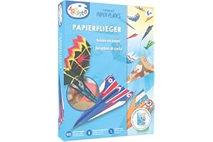 ARTISTA 9301915 Bastelset Papierflieger, DIY-Kit für Kinder, Kreativset in praktischer Aufbewahrungsbox, Mittel