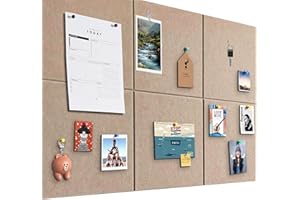 PENBINMALL Pinnwand Groß 90x60cm Pinnwand Filz Selbstklebend mit 60 Reißzwecken, 6 Stück 9mm Dick Pinwand, Vision Board für Fotos, Notiz Memoboard für Zuhause Küche Büro Schule,Dunkel Kamel