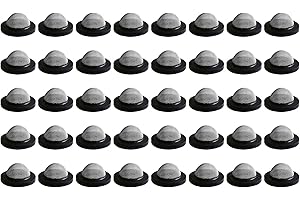 Hsthe Sea 40 Pack Duschkopf mit Dichtungsfilter für Schlauch, Vorfilter für Pum, Gummi-Unterlegscheiben mit Edelstahldichtung mit Filtergitter für Duschkopf