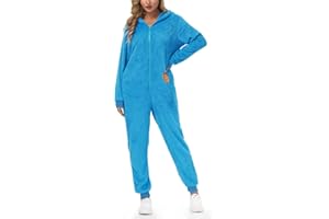 For G and PL Erwachsene Animal Kostüm Jumpsuit Damen Onesie Pyjama Tier Overall Schlafanzug S-XXL