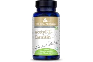 ‎BIOTIKON Acetyl L-Carnitin hochdosiert - 100 Kapseln hochdosiert - 500mg Acetyl-L-Carnitin je Kapsel - nach Dr. med. Michalzik - ohne Zusatzstoffe - von BIOTIKON®
