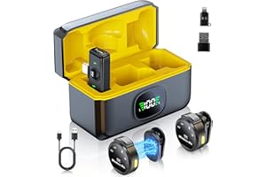 Comius Sharp Lavalier Mikrofon Wireless, Plug-Play Mikrofon mit Digitalanzeige für Aufnahmen, Wireless Mini Mikrofon für iPhone/Android/PC, Mikrofon Handy für YouTube Vlog Streaming Facebook Live