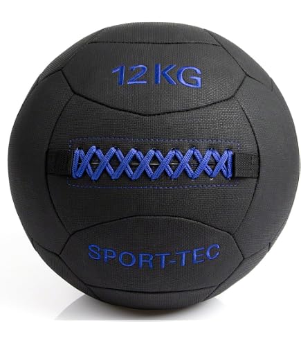 RPM Power Medizinball – 4 Kg, Gummi, Rutschfester Griff, Grün, Für Kraft- & Cardiotraining