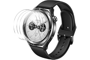 zZjoOoj Pack of 4 Compatible with Xiaomi Watch S4 Screen Protector, Waterproof Glass Protection Screen Protector Anti-Scratch Tempered Glass Film for Xiaomi Watch S4