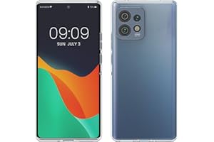 kwmobile Carcasa Compatible con Motorola Edge 40 Pro/Edge+ (2023) - Funda de Silicona para móvil - Cover Trasero en Transparente