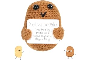 AMSIXNT Mini Giocattoli di Patate, Patata Positiva Divertente, Funny Positive Potato, Positive Patata, Regali per Donne, Fidanzate, Amiche, Bambini, Pazienti