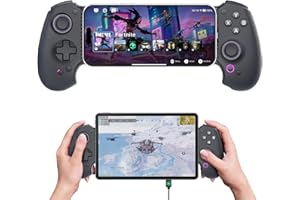 ABXYLUTE S9 Full-Size Gaming Phone Controller für iPhone 15/16/17, iPad Mini 6/7 Android Tablet Bluetooth TypeC Mobile Gamepad Kostenloser Tastenbelegung Genshin Impact & Zenless Zone Zero Hall Effect Joystick