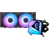 MSI MAG CORELIQUID C240 Kit Watercooling CPU, Tête Waterblock ARGB Spectaculaire, Pompe de Radiateur Intégrée, Disposition Sp