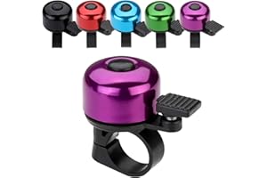 Paliston Bicycle Bell Mini Bicycle Bell Loud 120 dB MTB Road Bike Cycling Bicycle Bell Crisp Sound for Adults Children Boys Girls