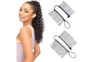 IOPYKKOA 2 Pezzi Accessori per Capelli Elastici Fermagli per Capelli a Banana 30 Denti Fermagli per Pettine a Banana Fermagli per Capelli a Banana Vintage per Capelli Spessi Ondulati Ricci Naturali