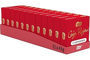 Nestlé Caja Roja bombones de chocolate - Pack de 12 x 45g