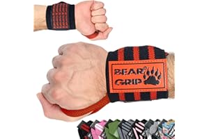 BEAR GRIP - Soporte para muñecas de Levantamiento de Pesas (Se Venden en Pares)