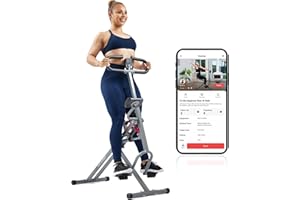 Sunny Health & Fitness Row-N-Ride Squat Trainer, Máquina de Sentadillas Plegable con Resistencia Ajustable, Equipo de Entrenamiento para Brazos, Glúteos y Piernas en Casa