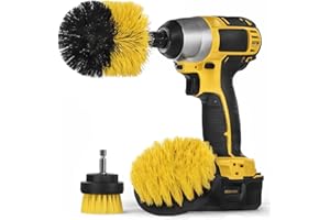 Busstier Matkap Ucu Temizleme Fırça Seti 3'lü Çok Amaçlı Temizlik Fırça Seti Matkap Ucuna Takılan Sert Kıllı Fırçalar Banyo F